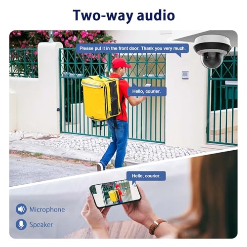 Anpviz 4MP PoE PTZ IP Camera, Dome Wired Security Camera, 4X Optical Zoom - image 7