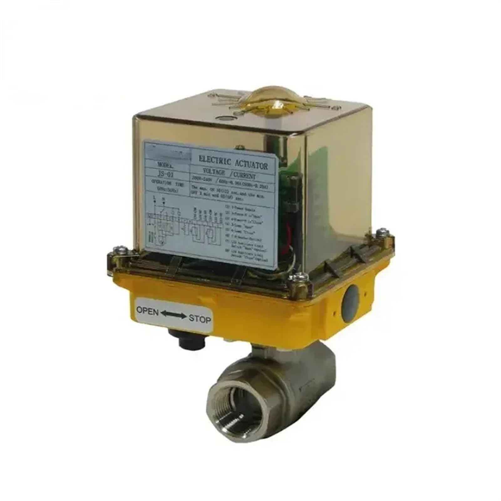 VSPPJYFG 12 Volt Electric Solenoid Valve Actuator with Two Piece Ball Valve