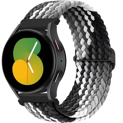 Bracelet montre nylon tressé Solo Loop 20mm 22mm compatible Samsung Galaxy 5 4 6 7