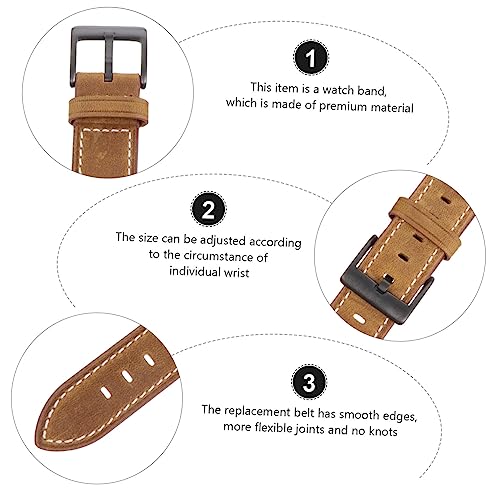 Correa de cuero para reloj de hombre y mujer universal 5