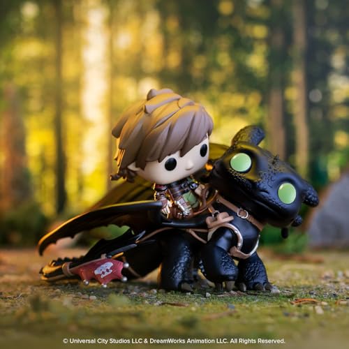 funko pop rides deluxe how to train your dragon  hiccup with toothless - collectable vinyl figure - gift idea - official merchandise - for kids amp adults - movies fans