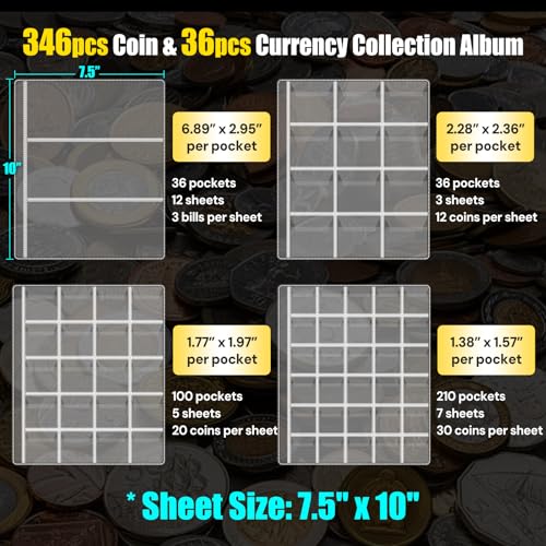 Álbum de monedas ROLOWAY para proteger tu colección en el hogar 4