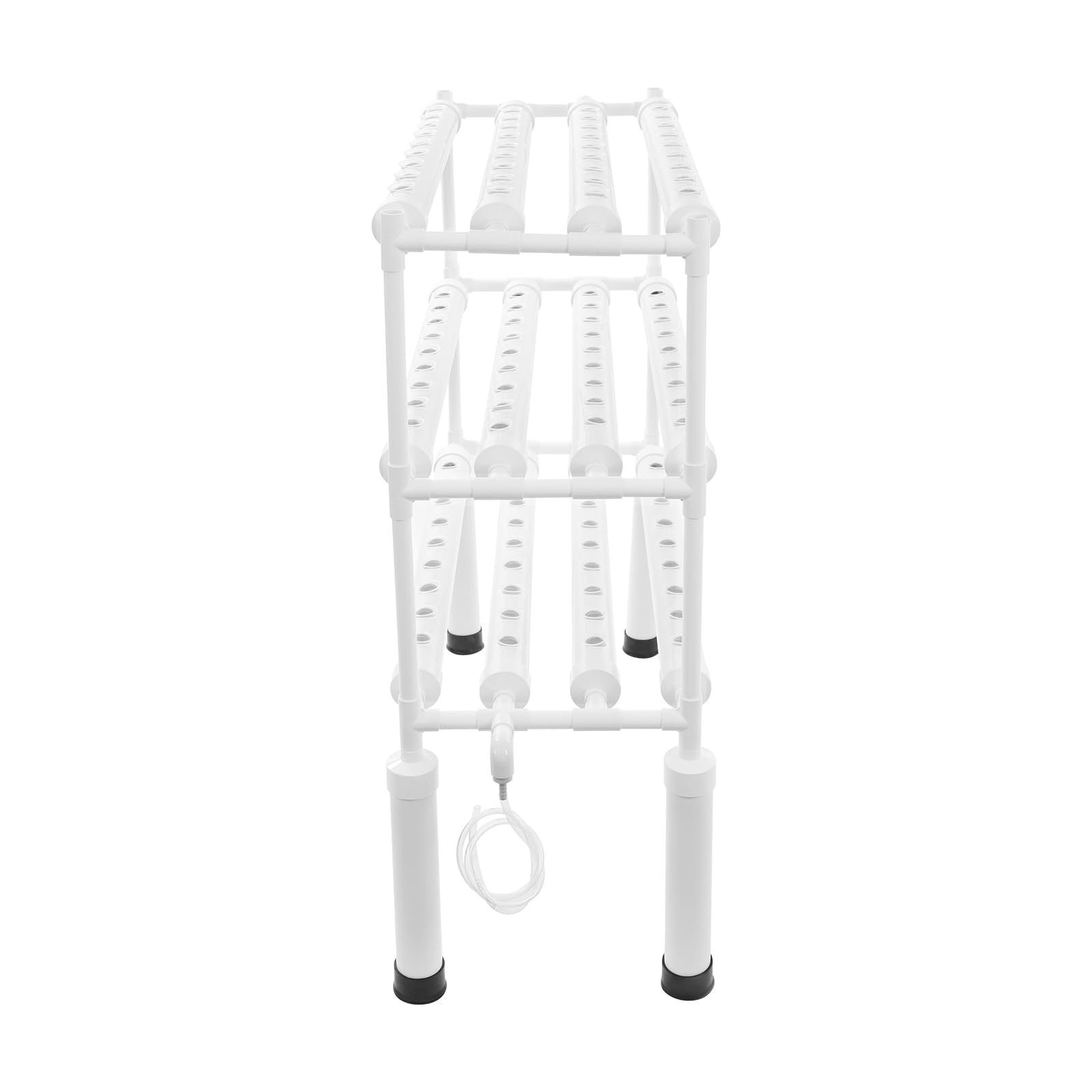 Système de culture hydroponique 108 emplacements pour plantes, kit de culture hydroponique à 3 étages avec pompe à eau et minuterie d'irrigation, étagère verticale en PVC pour légumes, herbes et