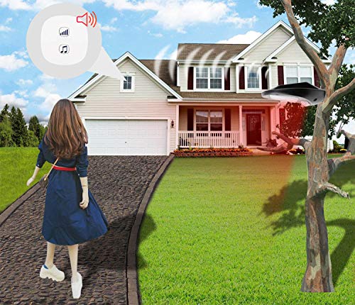 Seanme Solar Motion Sensor Alarm,Solar Lights, Wireless Driveway Alarm, Outdoor,Indoor Weatherproof Business Detect Alert with 2 Sensor and 1 Receiver,38 Chime Tunes - LED Indicators - Thumbnail 4
