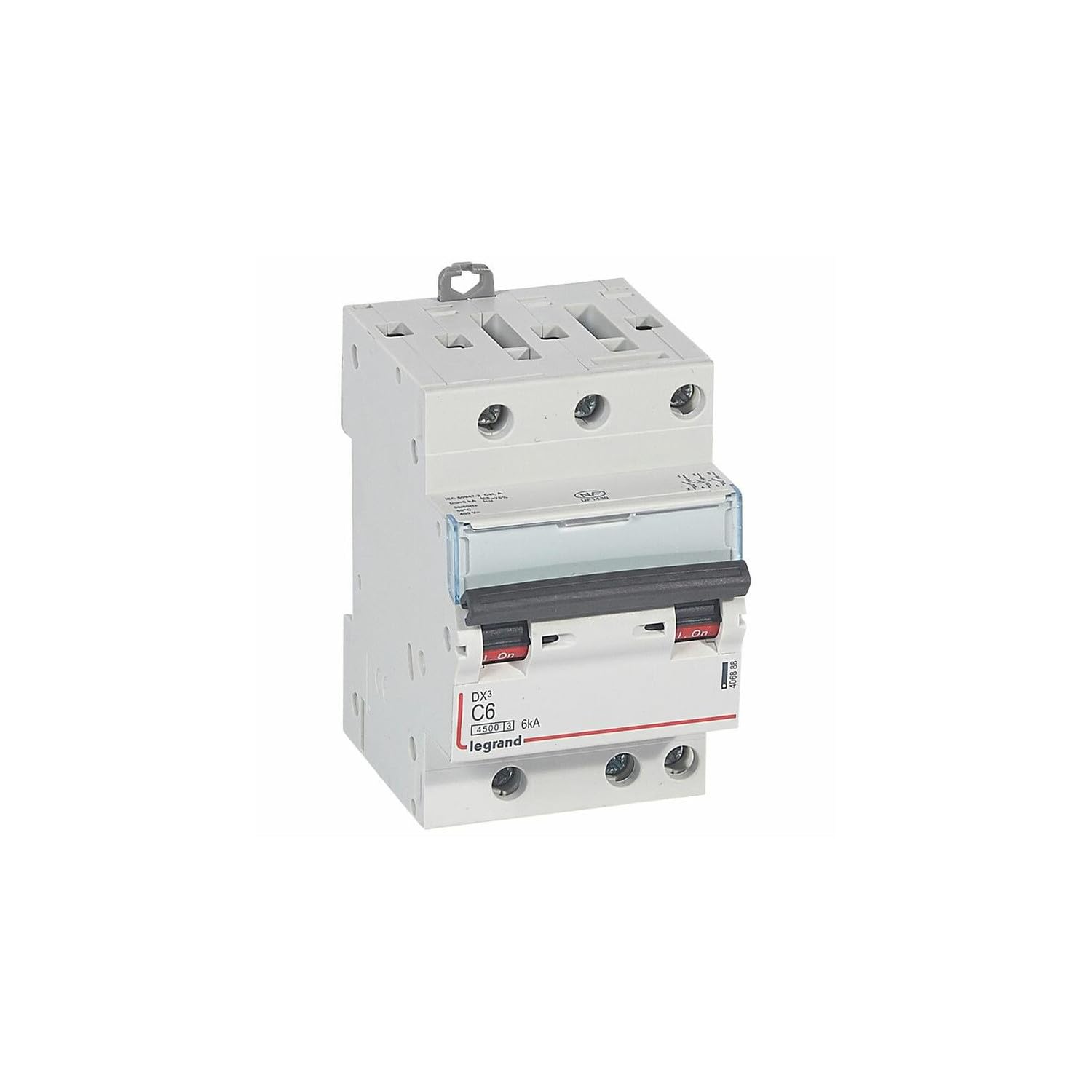 406888 Disjoncteur Triphasé 6a - 3p Courbe C - 4,5/6ka - à Vis - Legrand Dx3