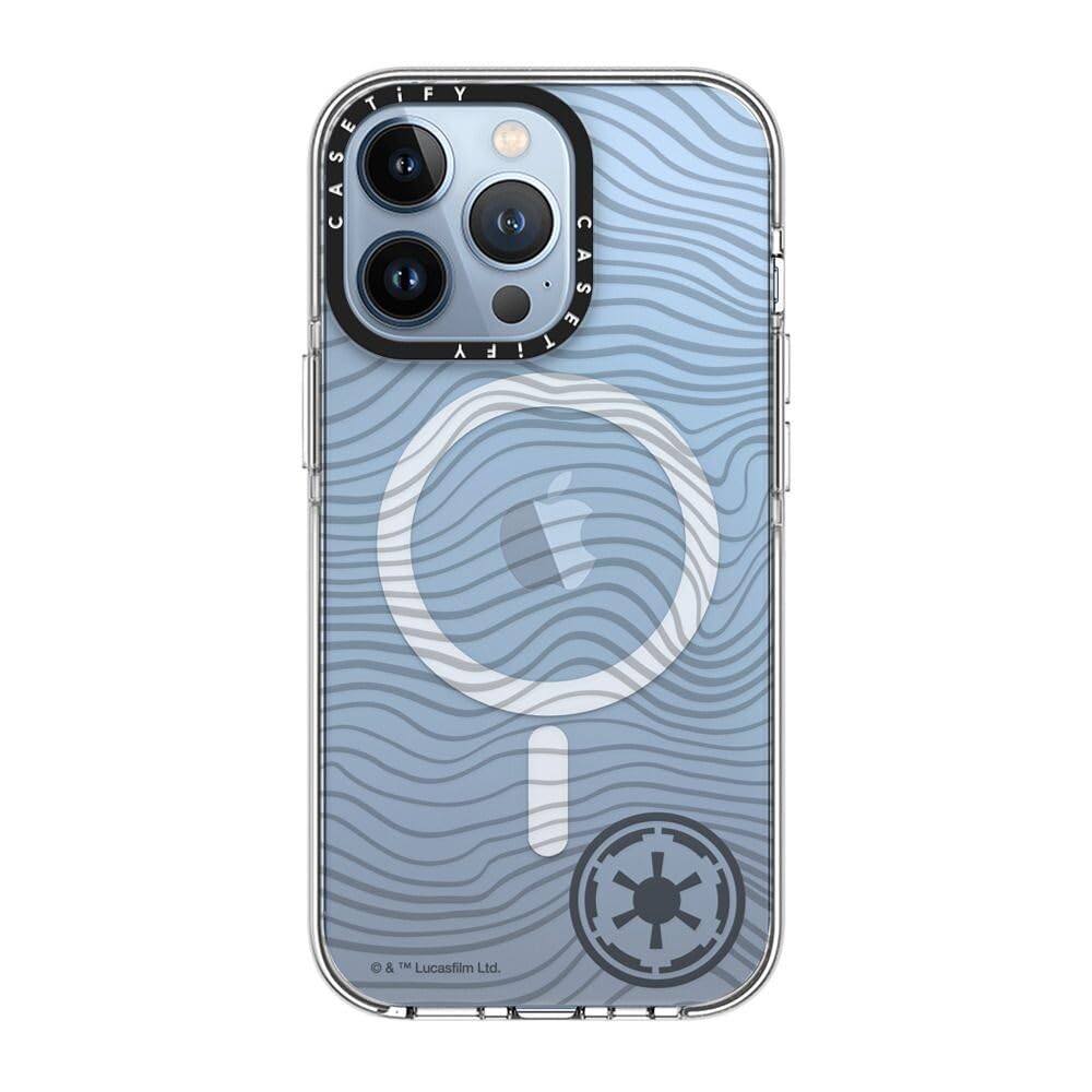 CASETiFY Funda para iPhone 13 Pro, transparente de impacto compatible con MagSafe | Mandalorian CoLab | No amarillea | 2 m 3 x protección contra caídas de grado militar | Beskar Ingot Case | Transparente