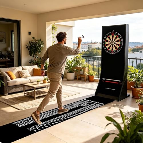 Tapis antidérapant pour fléchettes protégeant les sols des impacts - 6