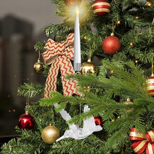 Velas de árbol de Navidad LED con mando y temporizador para mesa 3