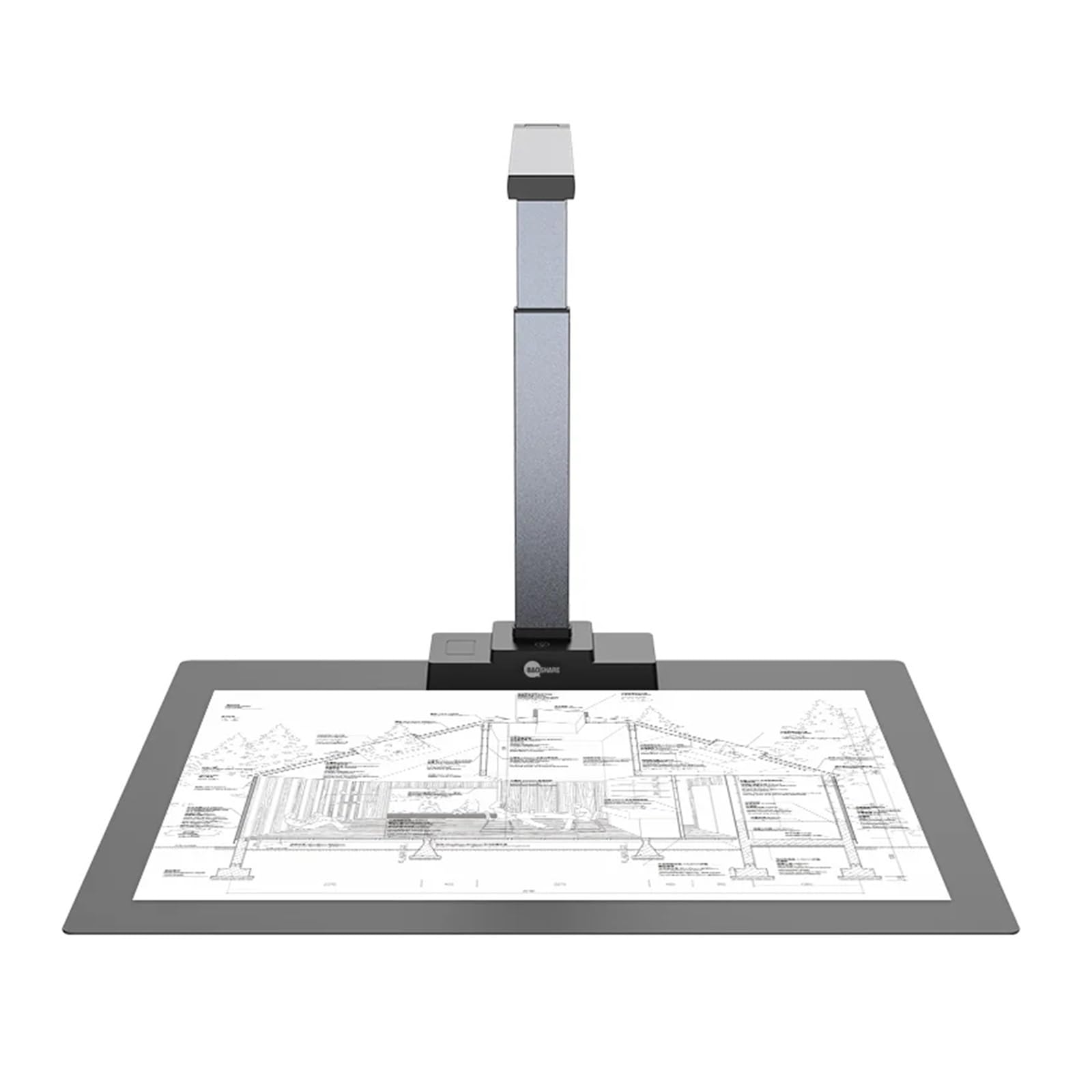 Scanner per documenti, Scanner A2/3/4 grande formato da 18 megapixel Riconoscimento OCR Messa a fuoco automatica for documenti 24 bit a colori