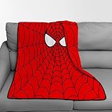 Kids Soft Double Sided Blanket Throw Spider Blanket Cotton Reversible Blanket Quilt Decorative Bedspread Cozy Blanket for Couch Sofa Bedding Living Room Decor Travel Blanket 50'x40'