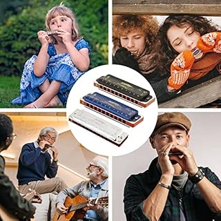 East top Harmonica diatonique en C 10 trous 20 tons T008K avec étui d'Argent, harmonica blues pour Adultes débutant… – Image 7