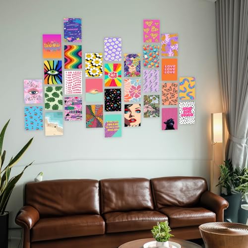 Image of Wallgasm Pinterest Aesthetic Room Posters - Pack of 30, 10 x 15 cm 300GSM | Aesthetic Wall Art - Set For Room, Bedroom, Gym, Office