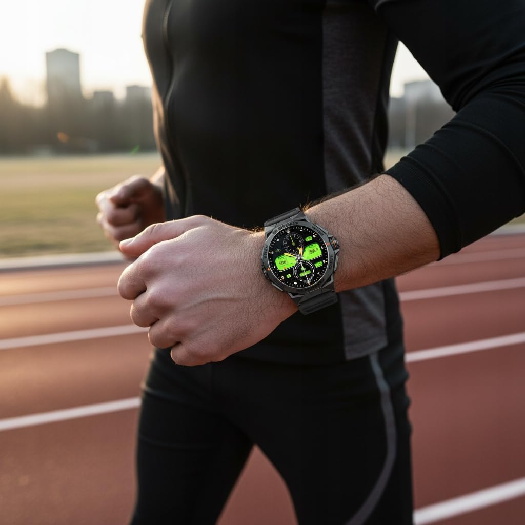 SMARTWATCH ZEGAREK MĘSKI MENU PL ROZMOWY WODOODPORNY PULS CIŚNIENIE SPORT