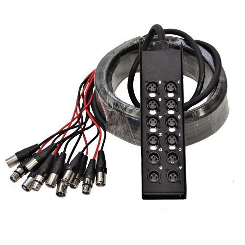 Seismic Audio SACB-8x4x50 8-Channel XLR Low Profile Circuit Board Snake Cable, 50-Feet