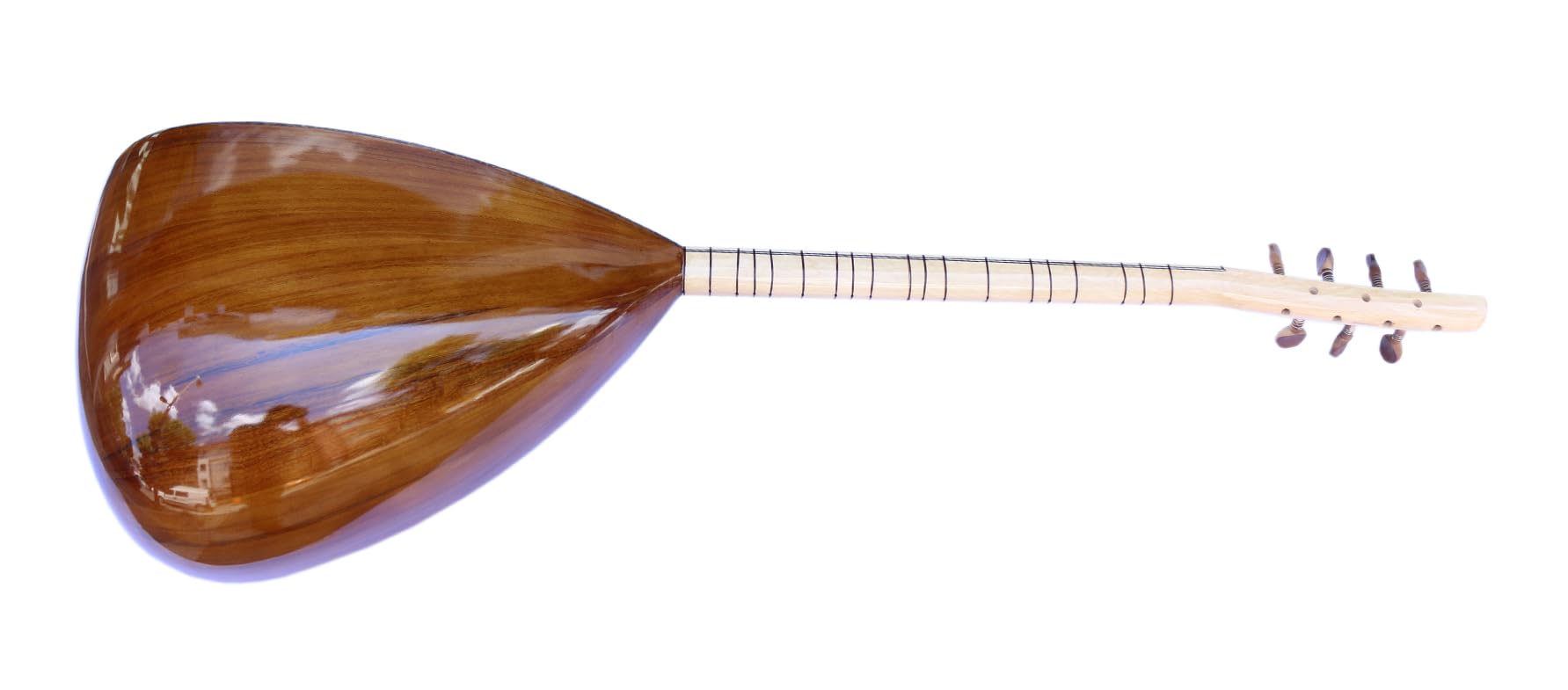 Turkish Quality Short Neck Mulberry Baglama Saz For Sale ASK-306 - Image 9