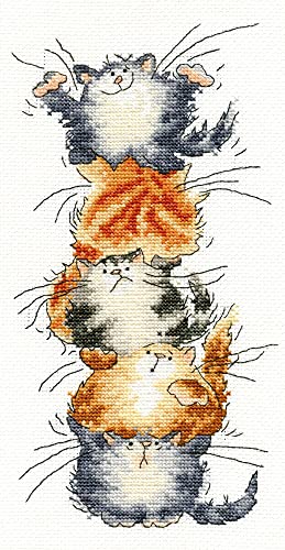 Bothy Threads Cross Stitch Kit - Top Cat, White, 14x27cm
