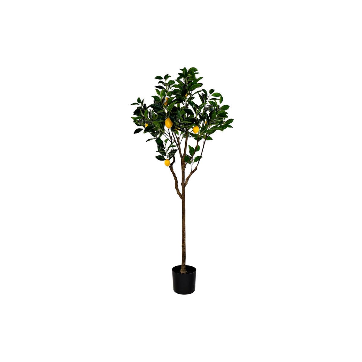 DKD Home Decor Árbol de la Marca, Color Amarillo y Verde, de poliéster (74 x 74 x 150 centímetros)