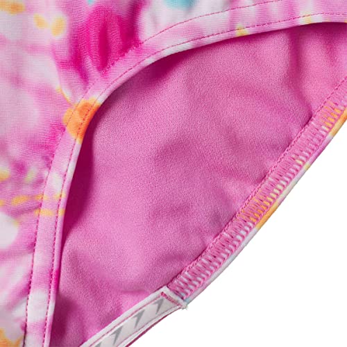 Speedo Girls Thin Strap One Piece Swimsuit (as1, Alpha, s, Regular, Watercolor Pink)3