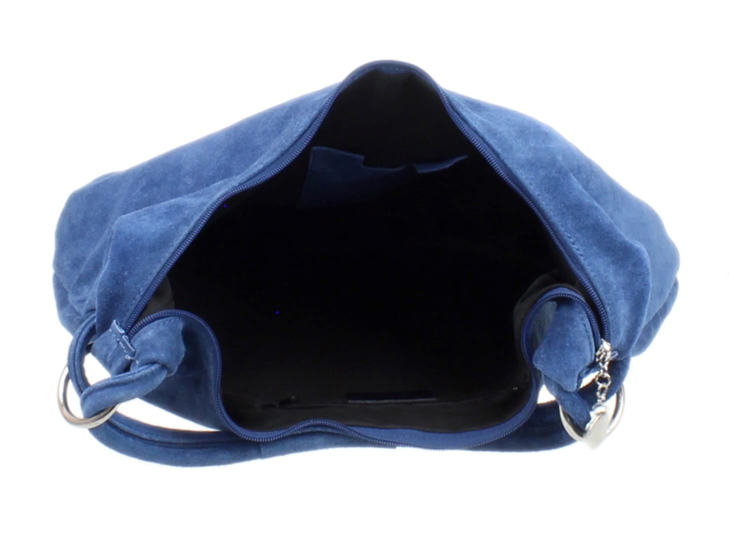 Girly Handbags Borsa a tracolla da donna in vera pelle scamosciata italiana