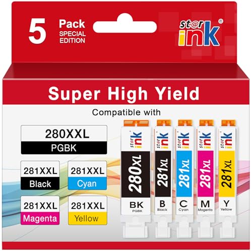 Starink PGI-280XXL/CLI-281XXXL Replacement for Canon 280 281 Ink...