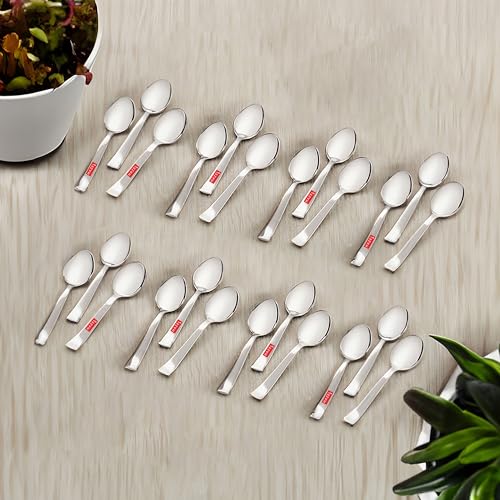 Image of HAZEL Stainless Steel Small Spoons Set of 24 | Baby Serving Spoon