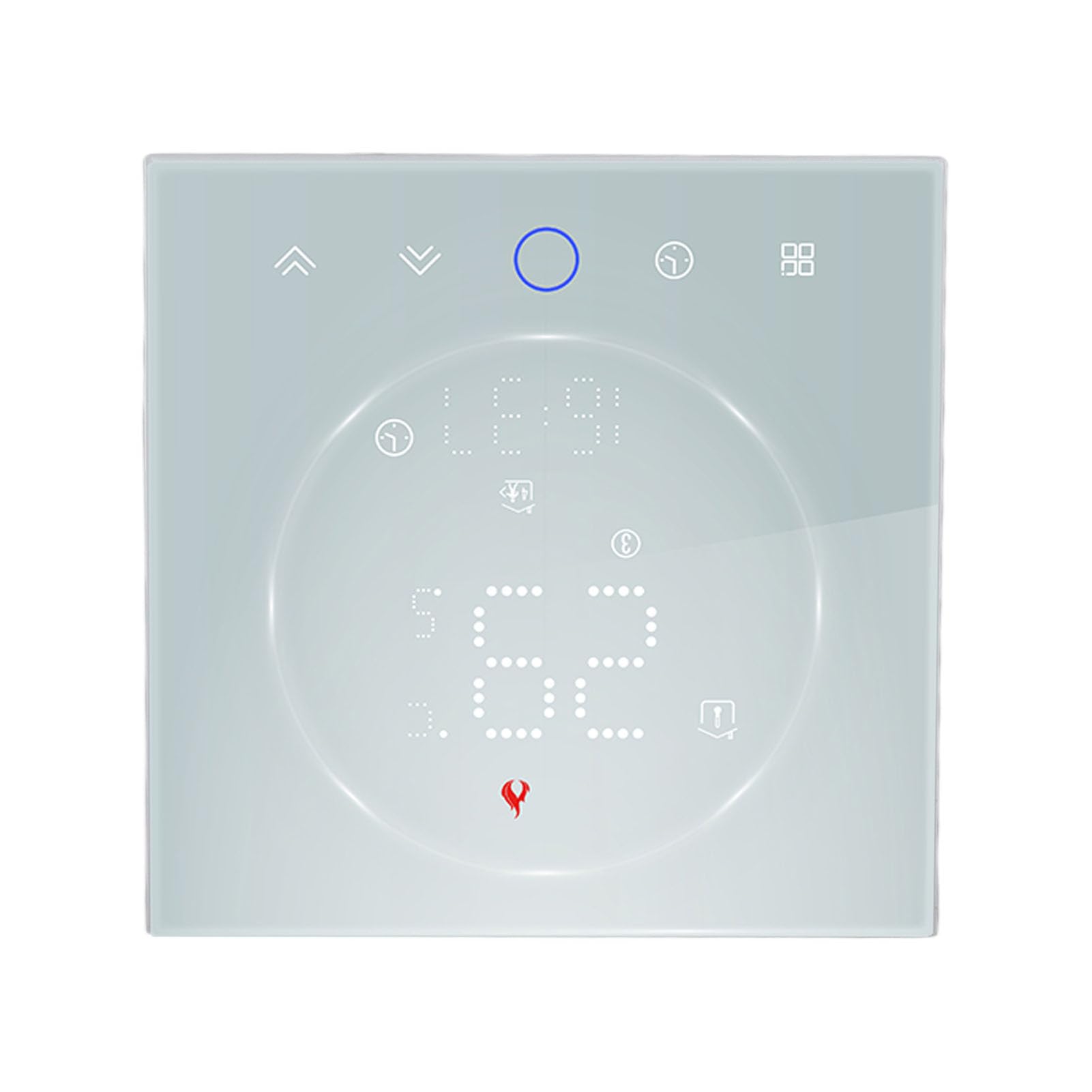 Programowalny bezprzewodowy sterownik termostatu LED do ogrzewania elektrycznego, energooszczędny termostat o wysokiej dokładności na wszystkich powierzchniach