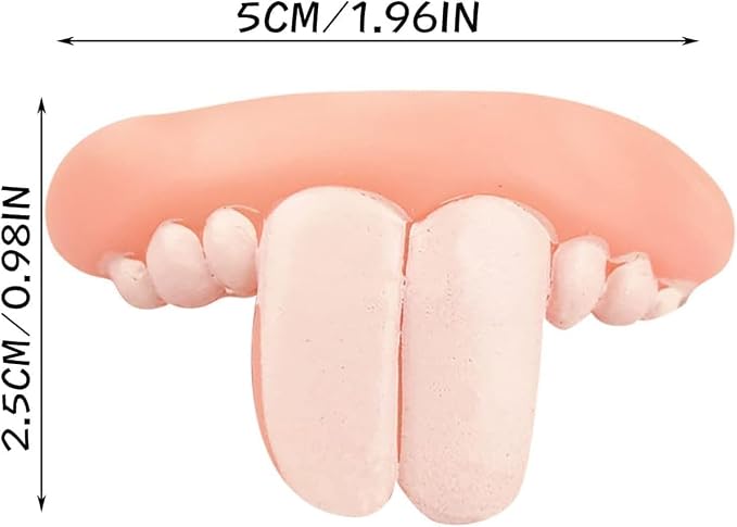6Pcs Disfraz de Dientes Falsos para Perro, Set de Juguetes Divertidos para Halloween y Navidad miniatura 3