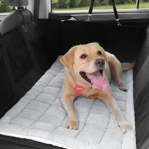 Zanch Dog Car Bed & Seat Cover, Non-Slip, Grey, 52.36