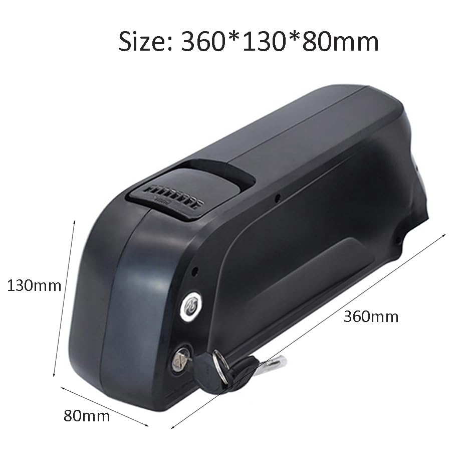 T plug,52V 10Ah,HJGHY 36V 10Ah 13Ah 15Ah 17,5Ah Lithiumbatterij voor e-bike onderbuis 48V 52V 10Ah 12Ah 14Ah Oplaadbare elektrische fietsaccu voor 250W-700W motorkits - Afbeelding 3