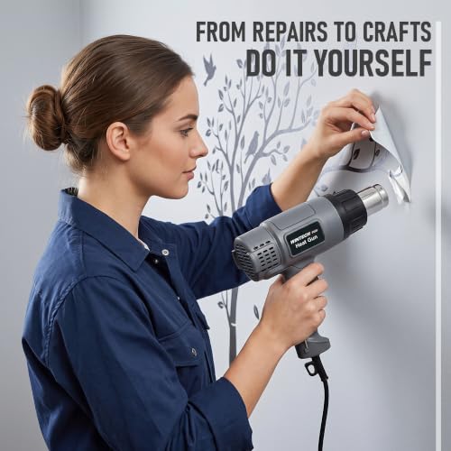 Image of WT HG16-35 Hot Air Tool 1600W, 350C-500C Temperature Range, 300-550L /min Air Flow Heat Gun for DIY & Workshop Use - 6 Months Warranty