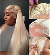 613 Lace Front Wig Human Hair 13x4 HD Transparent Straight Wigs Human Hair Blonde Lace Front Wigs...