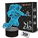 Price comparison product image Spaceman 3D Night Light, Astronaut Rocket Optical Illusion Lamp Home Decor Bedroom Light with Remote Control 16 Colors Changing Marvel Xmas Birthday Gift for Outer Space Fan