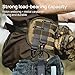 Zmains 4 PackTactical Belt Clip, Tactical Gear Clip T-Mount Clash Hook, Molle Clip Outdoor Tactical Accessories Webbing Belt Molle Belt Clip with Metal Hook for Tactical Backpack Vest Belt，Black
