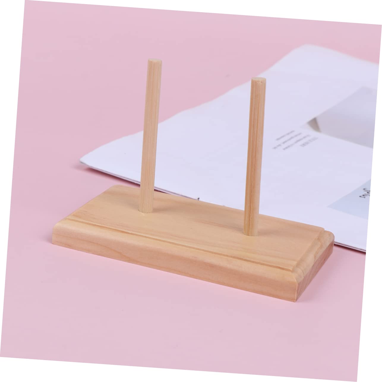 ARTIBETTER 1PC Wooden Embroidery Spool Rack Tool Holder Durable Silk Spool Organizer for Beaded Thread and Line for DIY Embroidery Projects Office School