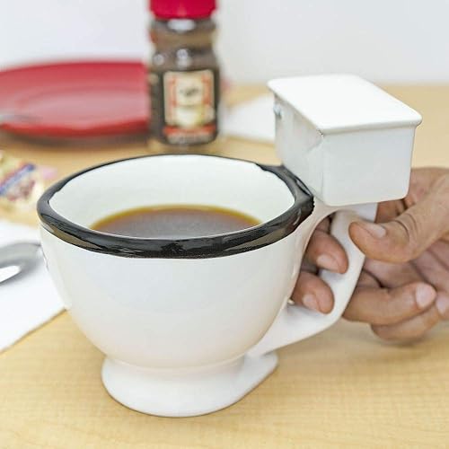 Miniatura 2 de Fairly Odd Novelties FON-10036-2PK Fi - Tazón para inodoro divertido y divertido elefante blanco, regalo de humor para el baño en su máxima