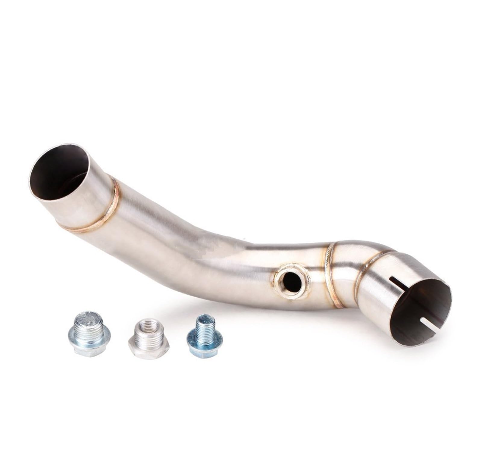 FUNFOB Silenciador Slip On para CBR600RR para CBR600 RR para F5 2005-2019 Sistema Escape Motocicleta Escape Moto Tubo Enlace Medio Modificado Silenciador De Escape