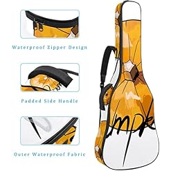 Housse imperméable pour guitare acoustique avec double bandoulière et poche Pain, Multicolore 06, 42.9×16.9×4.7 in… - Les Beatles, Paul McCartney, John Lennon, RIngo Starr, George Harrison Housse imperméable pour guitare acoustique avec double bandoulière et poche Pain, Multicolore 06, 42.9x16.9x4.7 in… – Image 4
