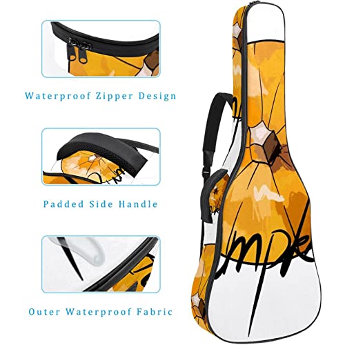 Housse imperméable pour guitare acoustique avec double bandoulière et poche Pain, Multicolore 06, 42.9×16.9×4.7 in… - Les Beatles, Paul McCartney, John Lennon, RIngo Starr, George Harrison Housse imperméable pour guitare acoustique avec double bandoulière et poche Pain, Multicolore 06, 42.9x16.9x4.7 in… – Image 5