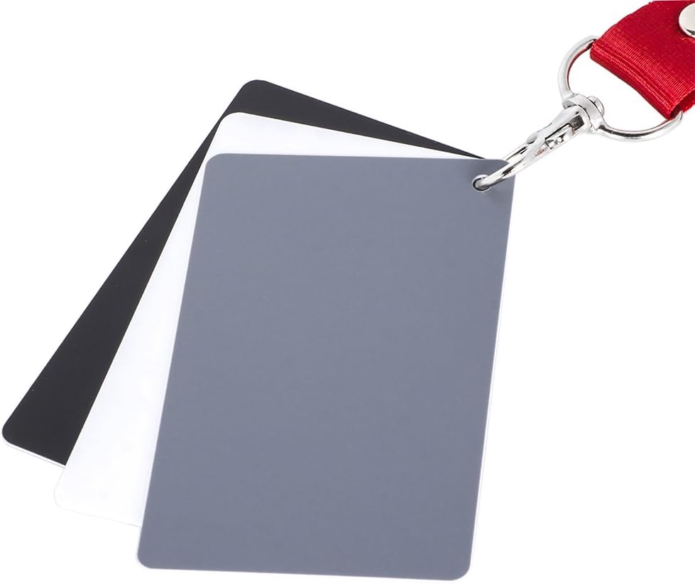 Macolink White Balance Grey Cards 18% Gray Cards Custom Color Calibration DSLR/SLR/EVIL Camera Checker for Digital Photography Video (3.35" X 2.2")