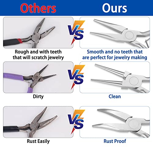 Jewelry Pliers, Shynek Set Of 10 Professional Jewelry Making Pliers Tools Craft Pliers Set Wire Wrapping Tools For Jewelry Making Supplies #TOP2