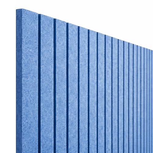 Image of MMT Acoustix Slats Felt Acoustic Wall Panel | Sound Proofing for Room |Premium Acoustic Panel |Pin Board for Wall |Sound Absorbing Panels | Slats Felt Acoustic Wall Panel |Carolina| 30 x 30 cm| 8 Pcs