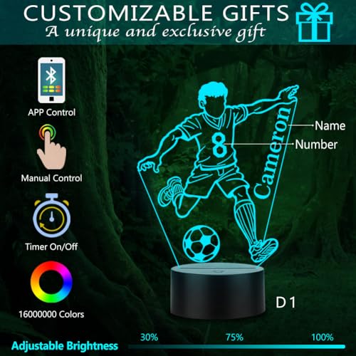 Lámpara LED personalizada de mesa para niños miniatura 2