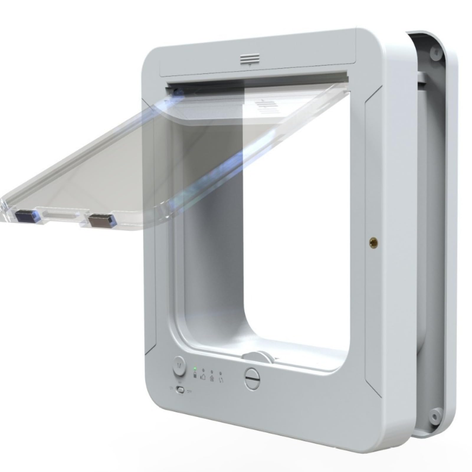 Chatière Intelligente, Chatière à Détection Automatique avec Micropuce et Capteur de Collier à 2 capteurs et Ouverture Activée par Capteur de Collier RFID, Chatière,La porte à capteur automatique peut