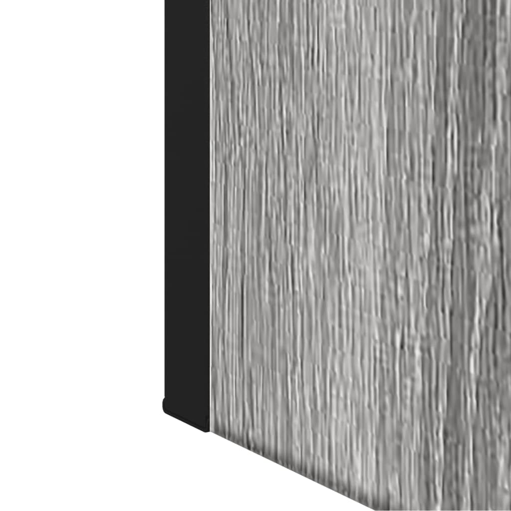 Sonoma szafka łazienkowa z lustrem, szara, 60 x 16 x 60 cm, materiał drewnopochodny z miejscem do przechowywania, montaż na ścianie, do łazienki, szafka wisząca z drzwiami i półką, zajmuje mało