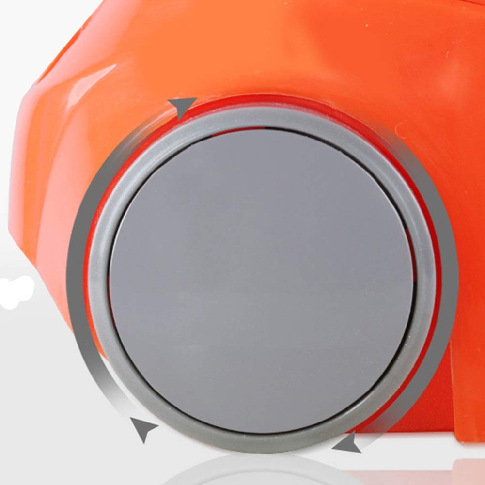 Axdwfd fregona Giratorio Doble Unidad Presión de la Mano Deshidratación automática Casa más Grueso Cubo de la fregona, 2 Cabezas de trapeador