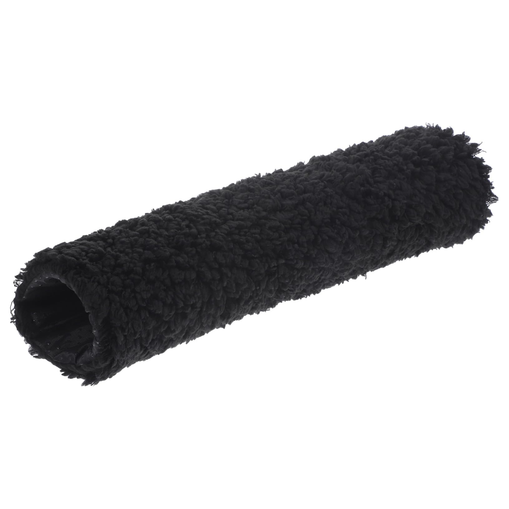 Plush Sheepskin Armrest Pads Soft Warm Office Chair Arm Covers Non-Slip Winter Desk Chair Arm Pads for Elbow Comfort and Stress Relief Removable Washable Black