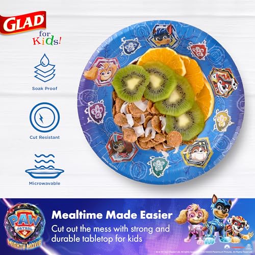 Glad for Kids Paw Patrol Disposable Paper Bowls, Shields, 12 Oz, 20 Count - image 3
