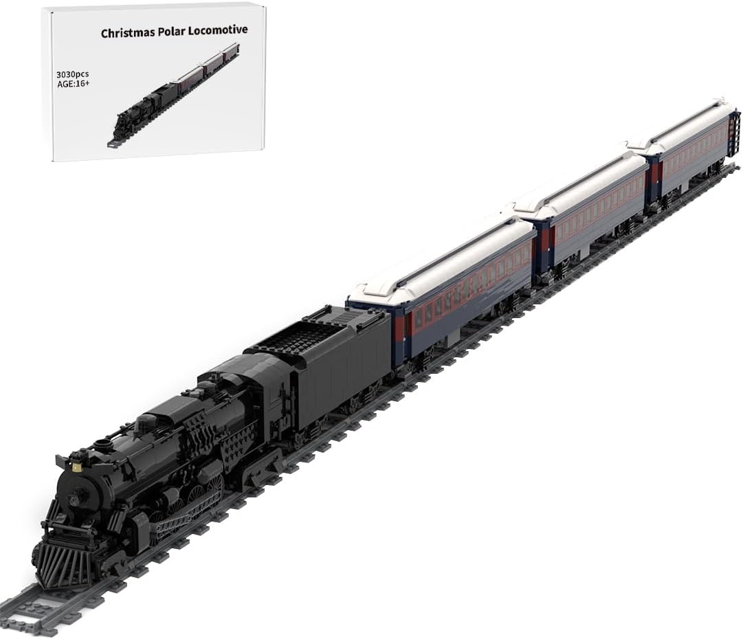Amazon.com: Christmas Train Building Blocks for Adults, Christmas Polar ...