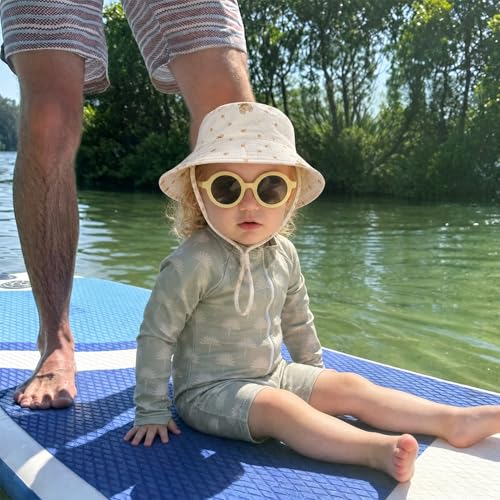 Image of Muslin Baby Sun Hat Sun Protection Baby Toddler Bucket Hats for Boys Girls