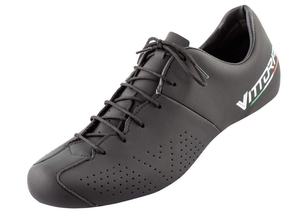 Vittoria Mondiale Road Cycling Shoes Look Soles Black (EU 40.5, Black)
